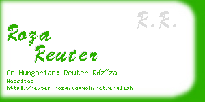 roza reuter business card